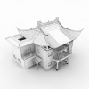 中国古建-建筑-古建筑-VR/AR模型-3D城