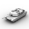 M1A2坦克-汽车-军事汽车-VR/AR模型-3D城