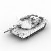 M1A2坦克-汽车-军事汽车-VR/AR模型-3D城