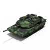 M1A2坦克-汽车-军事汽车-VR/AR模型-3D城