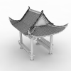 四角亭-建筑-古建筑-VR/AR模型-3D城