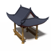 四角亭-建筑-古建筑-VR/AR模型-3D城