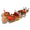 骑乘麋鹿雪橇-角色人体-角色-VR/AR模型-3D城
