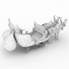 骑乘麋鹿雪橇-角色人体-角色-VR/AR模型-3D城
