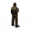 部队军人-角色人体-男人-VR/AR模型-3D城