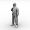 部队军人-角色人体-男人-VR/AR模型-3D城