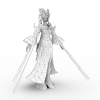 赤壁貂蝉-角色人体-角色-VR/AR模型-3D城