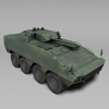 8X8轮式步兵战车-汽车-军事汽车-VR/AR模型-3D城