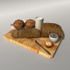 食物模型-家居-餐具-VR/AR模型-3D城