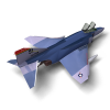 美国幽灵F4战斗机-飞机-军事飞机-VR/AR模型-3D城