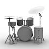 Drum Set-文体生活-VR/AR模型-3D城