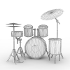 Drum Set-文体生活-VR/AR模型-3D城