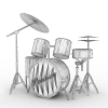 Drum Set-文体生活-VR/AR模型-3D城