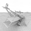 水底飞机坠毁的旧飞机-飞机-飞行器-VR/AR模型-3D城