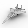 美军轰炸机-飞机-军事飞机-VR/AR模型-3D城