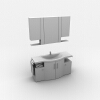 现代浴室 镜子-建筑-卫浴-VR/AR模型-3D城