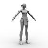 女-角色人体-角色-VR/AR模型-3D城
