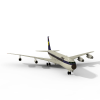 波音707喷气客机-飞机-客机-VR/AR模型-3D城