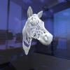 镂空的马头-艺术-3D打印模型-3D城