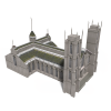 古典楼房-建筑-古建筑-VR/AR模型-3D城