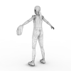 Baseball Girl-角色人体-女人-VR/AR模型-3D城