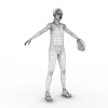 Baseball Girl-角色人体-女人-VR/AR模型-3D城