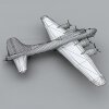 波音B-17飞行堡垒-飞机-军事飞机-VR/AR模型-3D城
