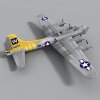 波音B-17飞行堡垒-飞机-军事飞机-VR/AR模型-3D城