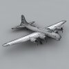 波音B-17飞行堡垒-飞机-军事飞机-VR/AR模型-3D城