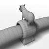 非洲风格雕塑-文体生活-艺术品-VR/AR模型-3D城