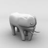 大象-文体生活-个性创意-VR/AR模型-3D城
