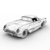 Car 53 vette 3D Collection-汽车-家用汽车-VR/AR模型-3D城