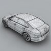 红色汽车-汽车-家用汽车-VR/AR模型-3D城