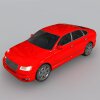 红色汽车-汽车-家用汽车-VR/AR模型-3D城