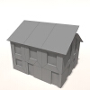  小型别墅-建筑-住宅-VR/AR模型-3D城