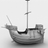 帆船-船舶-客船-VR/AR模型-3D城