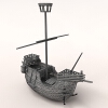 帆船-船舶-客船-VR/AR模型-3D城