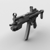 [枪械gun] 生化危机5武器（H&K MP5）-角色人体-角色-VR/AR模型-3D城