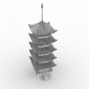Asian Tower-建筑-古建筑-VR/AR模型-3D城