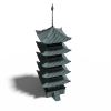 Asian Tower-建筑-古建筑-VR/AR模型-3D城