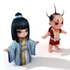 男孩女孩-角色人体-角色-VR/AR模型-3D城