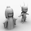 男孩女孩-角色人体-角色-VR/AR模型-3D城
