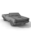 金色跑车-汽车-家用汽车-VR/AR模型-3D城