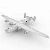 B-24J解放者重型轰炸机-飞机-军事飞机-VR/AR模型-3D城
