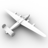 B-24J解放者重型轰炸机-飞机-军事飞机-VR/AR模型-3D城