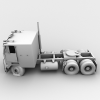 被击毁的卡车-汽车-重型车-VR/AR模型-3D城