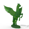 绿马雕塑-文体生活-艺术品-VR/AR模型-3D城