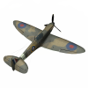 UK WW 2 Spitfire MK 1战斗机-飞机-军事飞机-VR/AR模型-3D城