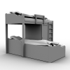 双人床-家居-床-VR/AR模型-3D城