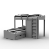 双人床-家居-床-VR/AR模型-3D城